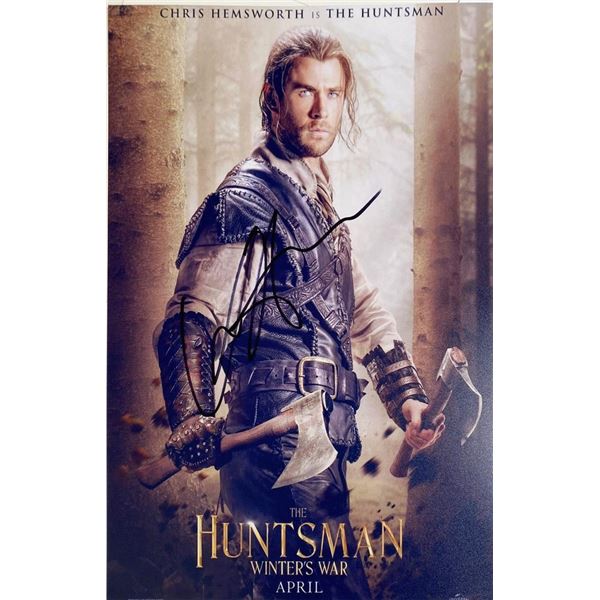 The Huntsman Chris Hemsworth facsimile signed movie photo