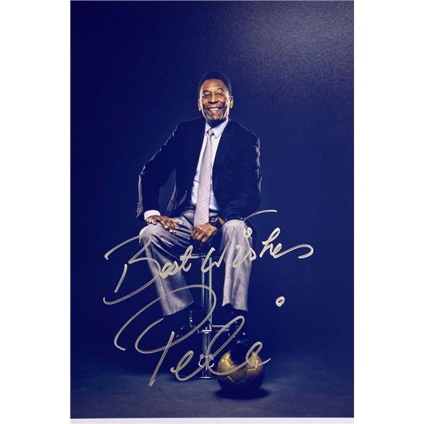 PelÃ© facsimile signed photo
