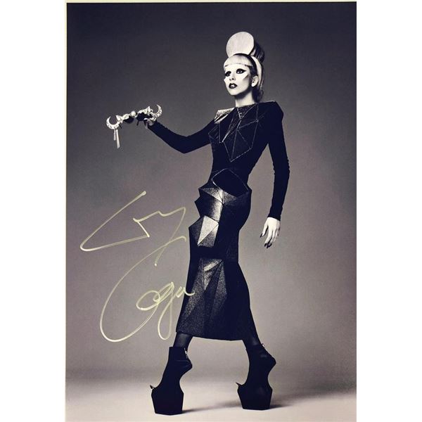 Lady Gaga facsimile signed photo