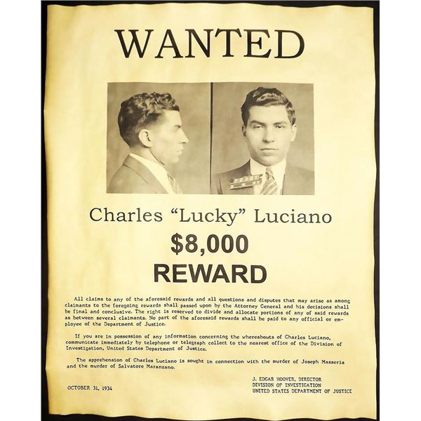 Lucky Luciano Reprint photo