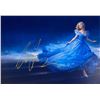 Image 1 : Cinderella Lily James facsimile signed movie photo