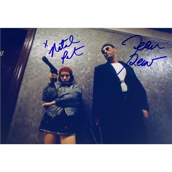 The Professional Jean Reno and Natalie Portman facsimile signed  movie photo