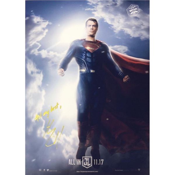 Superman Henry Cavill signed movie photo