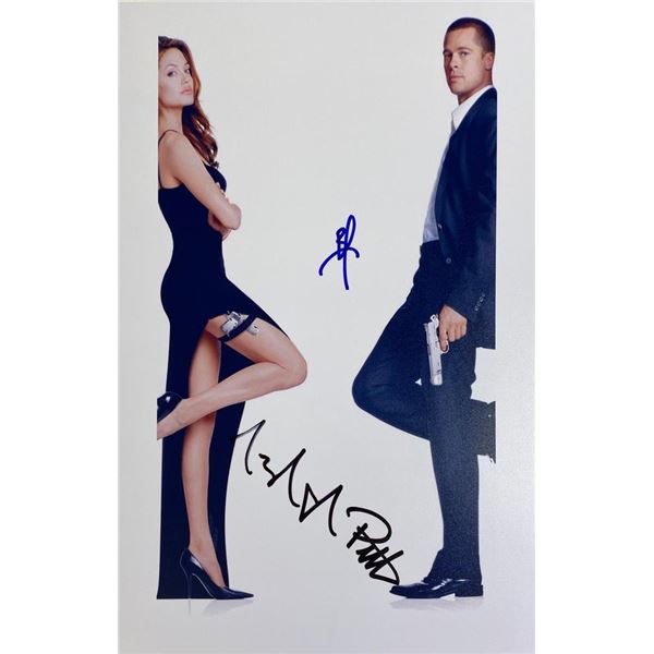 Mr. & Mrs. Smith facsimile signed movie photo