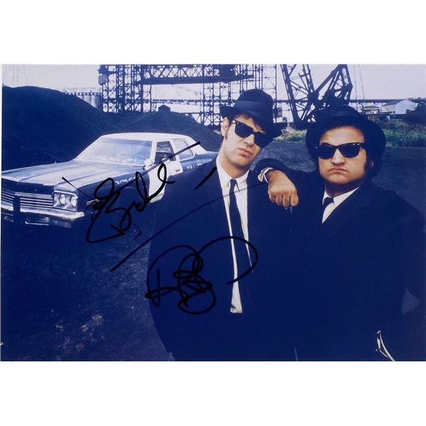 The Blues Brothers Dan Aykroyd and John Belushi facsimile signed movie photo