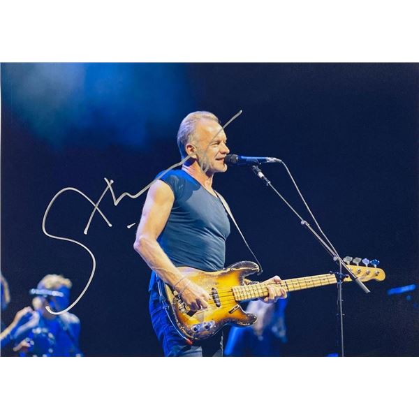 Sting facsimile signed  photo