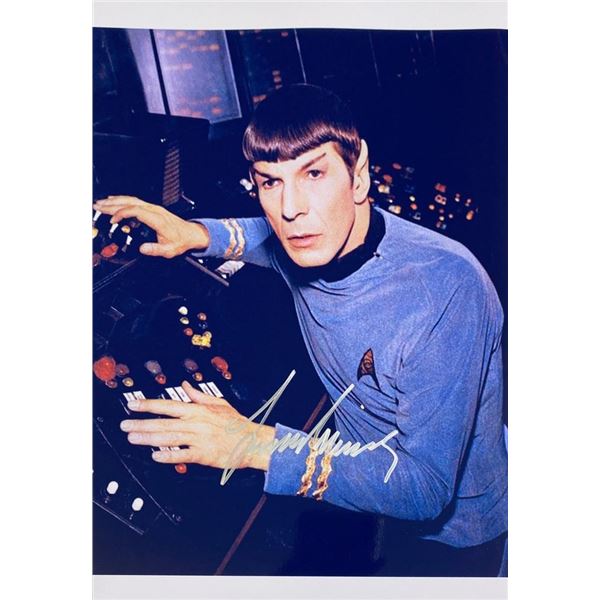 Star Trek Leonard Nimoy facsimile signed photo