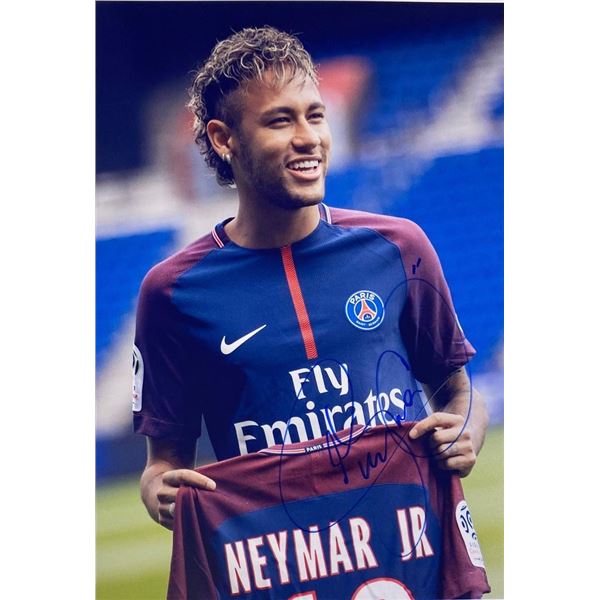 Paris Saint-Germain Neymar facsimile signed photo