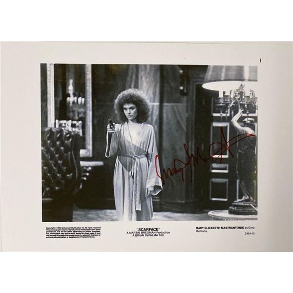 Scarface Mary Elizabeth Mastrantonio facsimile signed movie photo