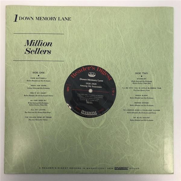 Down Memory Lane Million Sellers Album