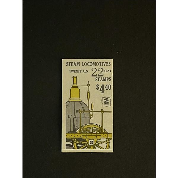 22 Cent Steam Locomotives US Stamp Book of 5