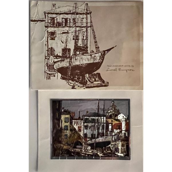 Leonard Barrymore print set. 8x10 inches