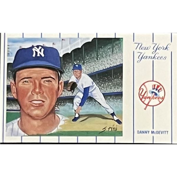1961 New York Yankees Team Danny McDevitt Postcard Series No.2. Card 3 of 12