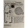 Image 1 : Crusader silver coin. 1 inch