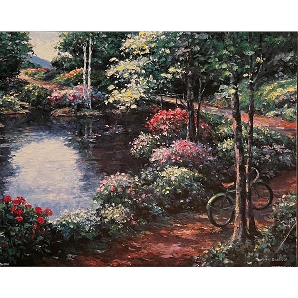 John Zaccheo Garden Pond Art Print