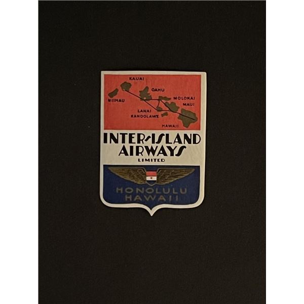 Vintage International Airways Limited Honolulu Hawaii Stciker