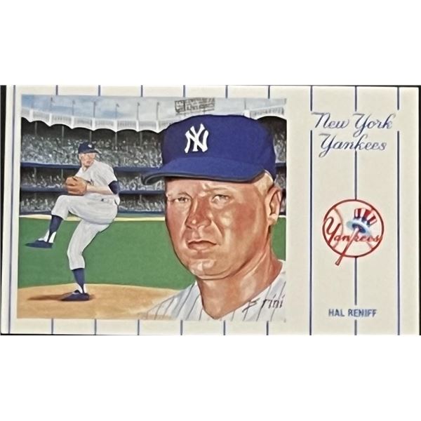 1961 New York Yankees Team Hal Reniff Postcard Series No.3. Card 7 of 12