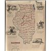 Image 1 : Illinois Land of Lincoln Map Art Print