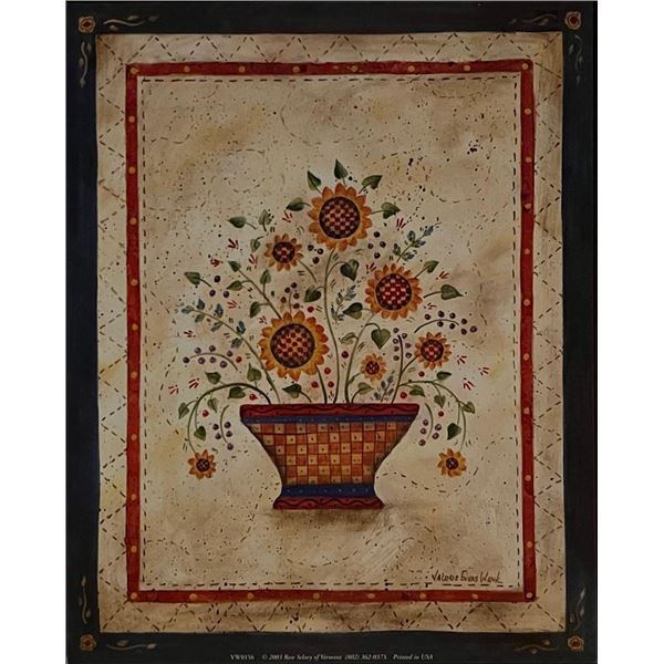 Valerie Evers Wenk Vintage Nostalgic Floral Art Print.