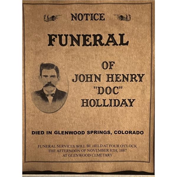 Funeral of John Henry Doc Holliday Print