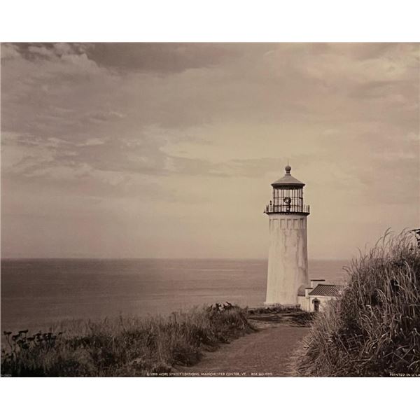 Black and White Lighthouse Art Print