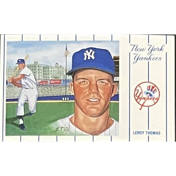 1961 New York Yankees Team Leroy Thomas Postcard Series No.2. Card 4 of 12