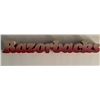 Image 1 : Arkansas Razorbacks wood block sign. 2x14 inches