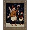 Image 1 : Valerie Evers Wenk Vintage Nostalgic Holiday Snowman Art Print