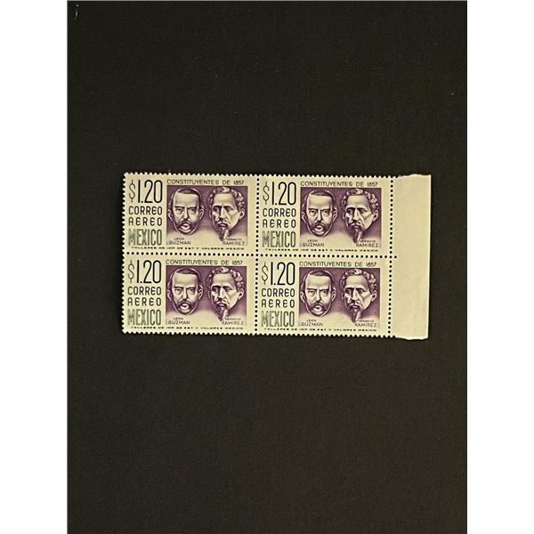 Mexican Stamps Quantity of 4. Constituyentes de 1857