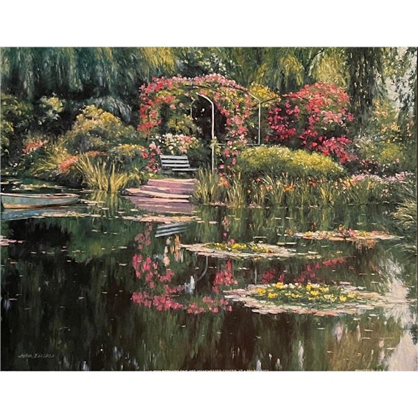 John Zaccheo Garden Pond Art Print