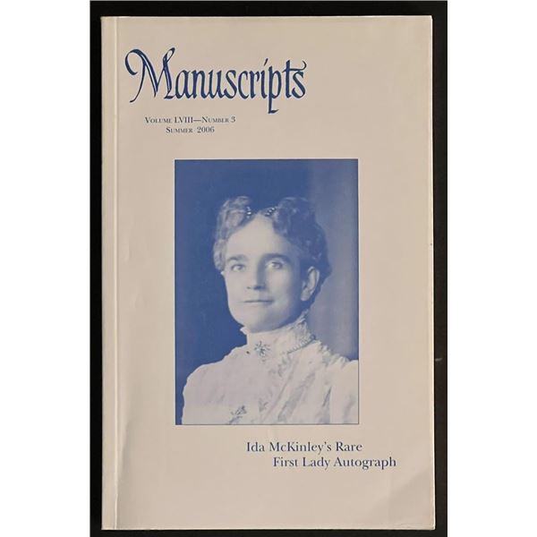 Manuscripts Ida McKinleys Rare First Lady Autograph