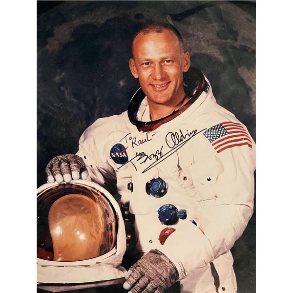 Buzz Aldrin facsimile signed photo