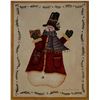 Image 1 : Valerie Evers Wenk Vintage Nostalgic Holiday Snowman Art Print
