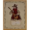 Image 1 : Valerie Evers Wenk Vintage Nostalgic Holiday Snowman Art Print