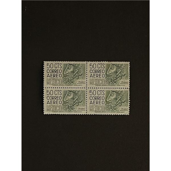 Mexican Stamps Quantity of 4. Chiapas Arqueologia