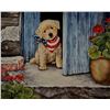 Image 1 : Vintage USA Retriever Puppy Garden Art Print