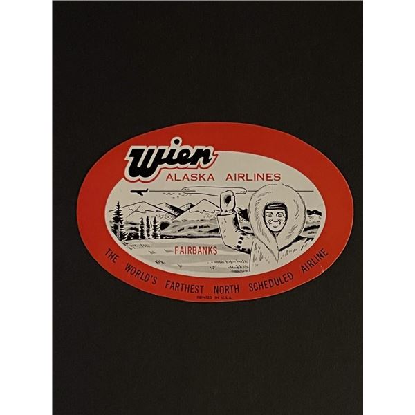 Vintage Alaska Airlines Sticker