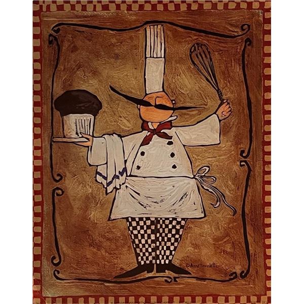Chef Folk Art Print