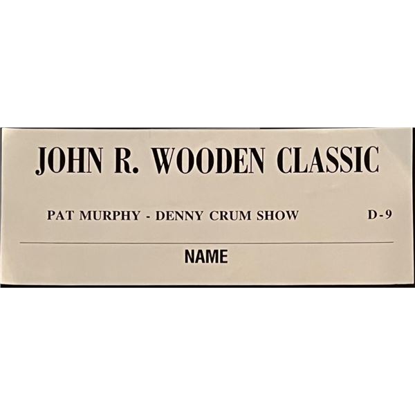 John Wooden Classic Press Assignment Card