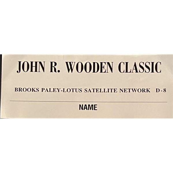 John Wooden Classic Press Assignment Card