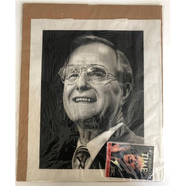 George H. W. Bush Original Print