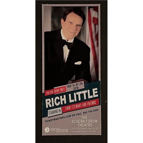 2015 Comedian Rich Little Program