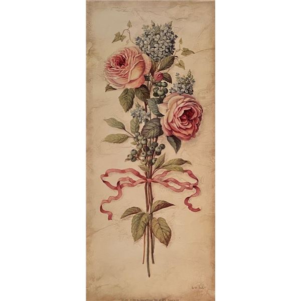 Vintage Floral Rose Bouquet Art Print