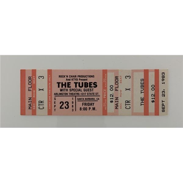 The Tubes ticket Arlington Theatre 09/23/83