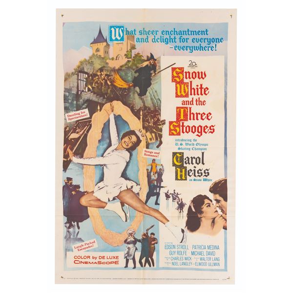 A "Snow White and The Three Stooges" One-Sheet Poster.