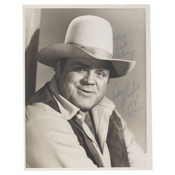 A "Bonanza" Dan Blocker Signed Photo.