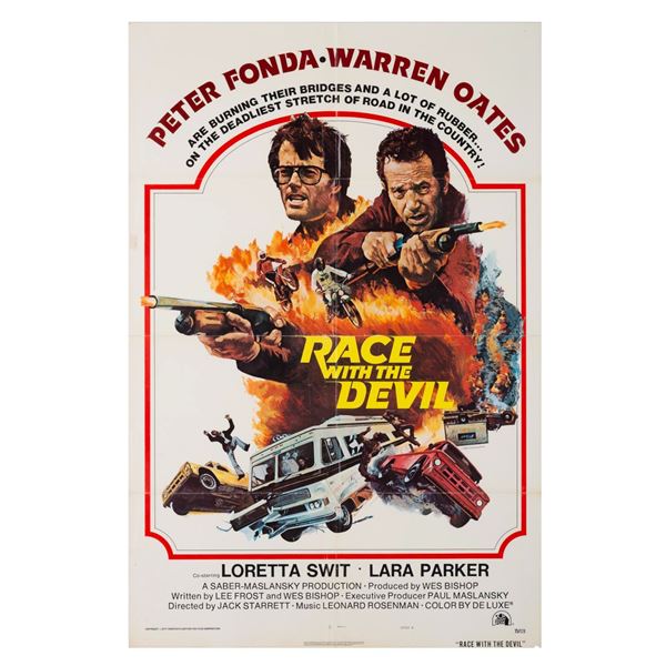 A "Race with the Devil" One-Sheet Poster.