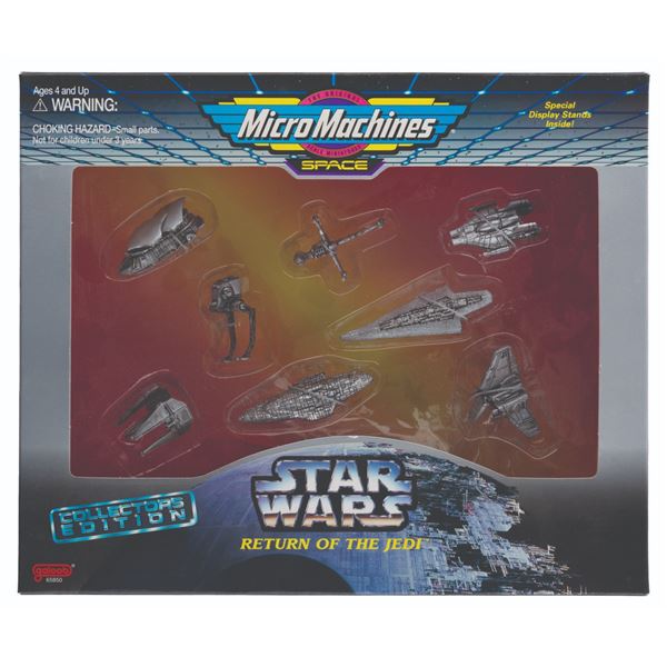 A MicroMachines Return of The Jedi Silver Collectors Edition Set.