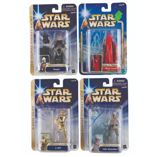 A Collection of Hasbro Star Wars Figures.