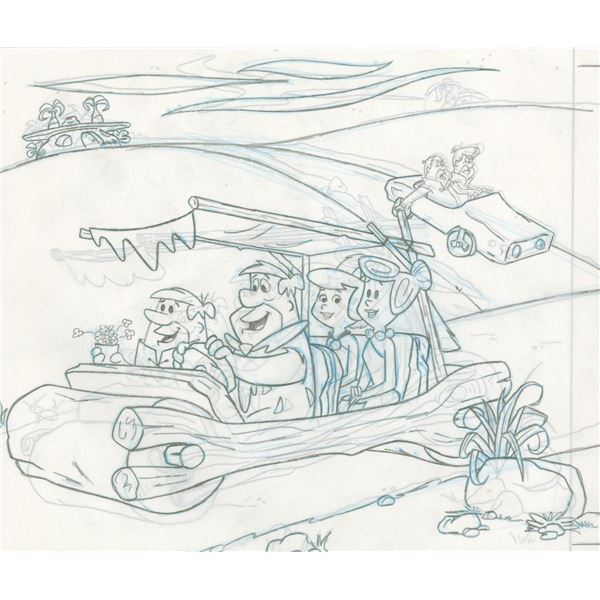 "The Flintstones" View-Master Slide Development Art.